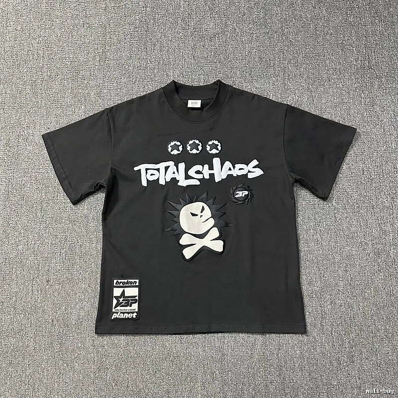 Broken Planet Logo Detail Graphic T-shirt White Cotton Bold with Relaxed Feel