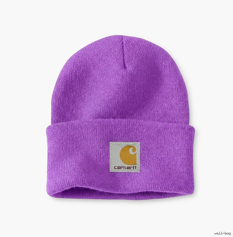 Carhartt basic purple beanie