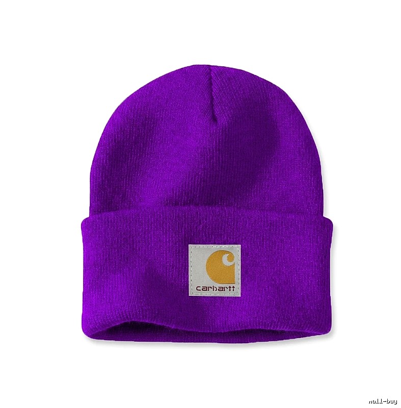 Carhartt basic purple beanie