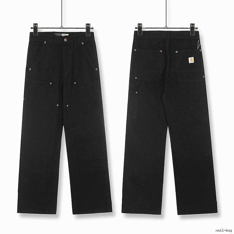 Carhartt workwear style black long trousers