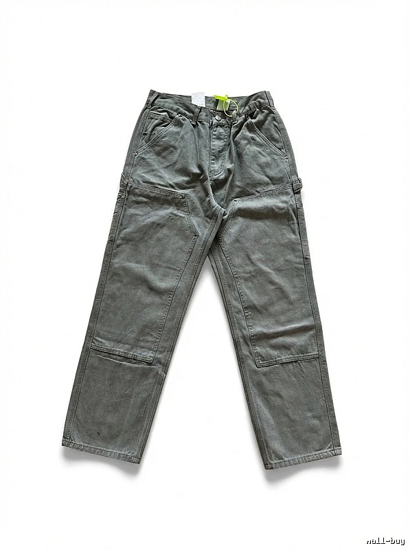 Carhartt workwear style moss green long pants