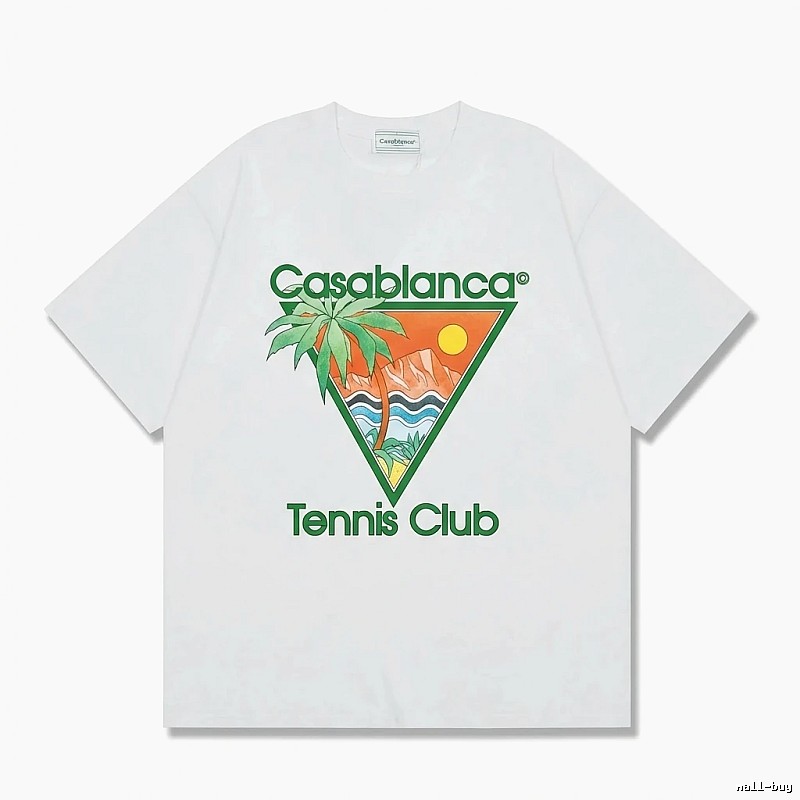 Casablanca Printed Casual White T-shirt