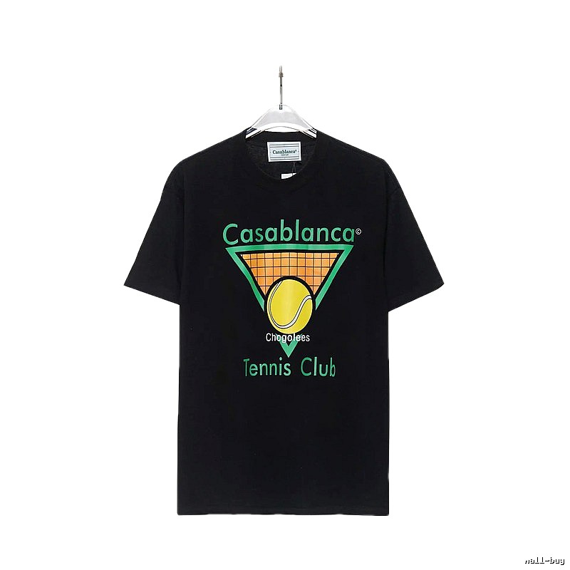 Casablanca Tennis Style Black T-shirt