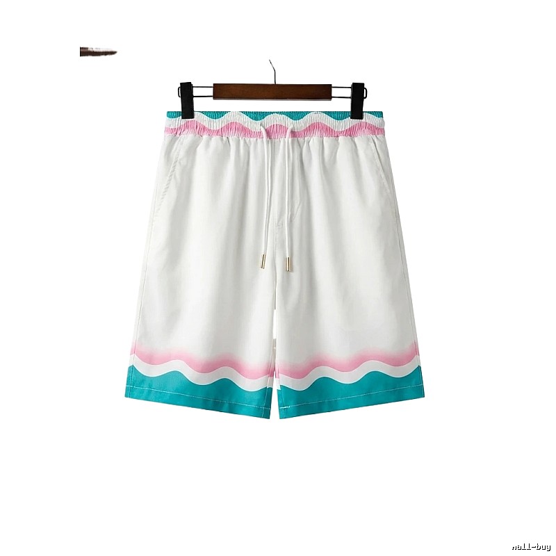 Casablanca Wave Pattern Casual Shorts