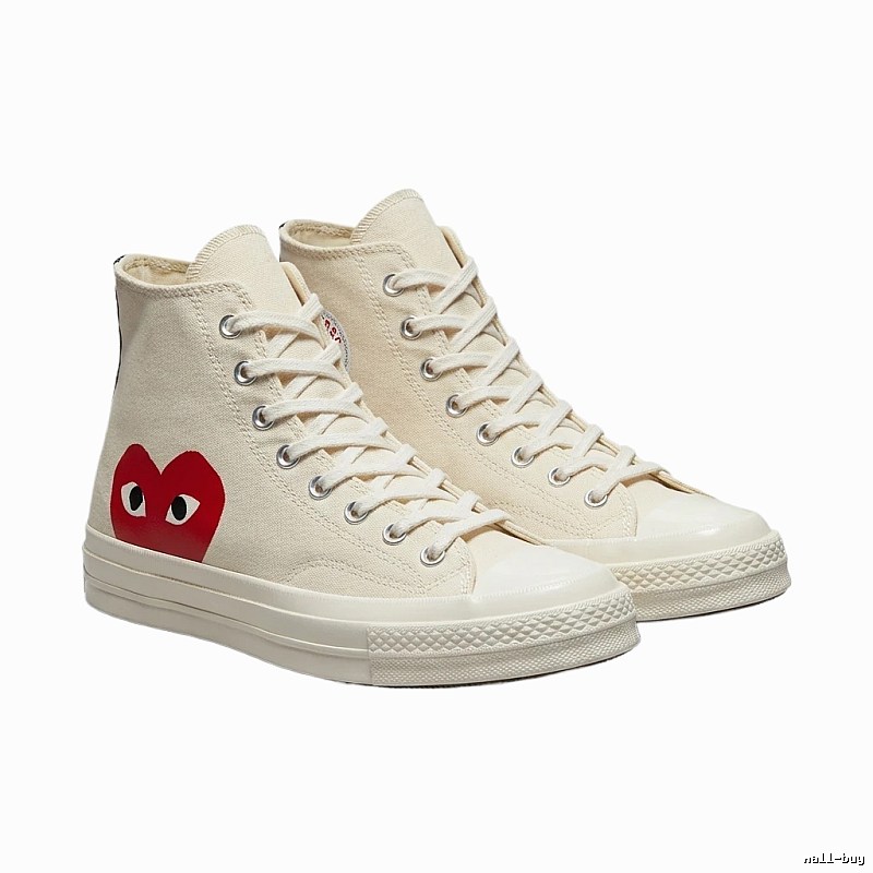 CDG Love High-top White Sneakers