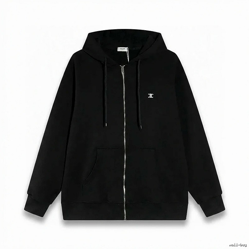 CELINE's classic black hoodie
