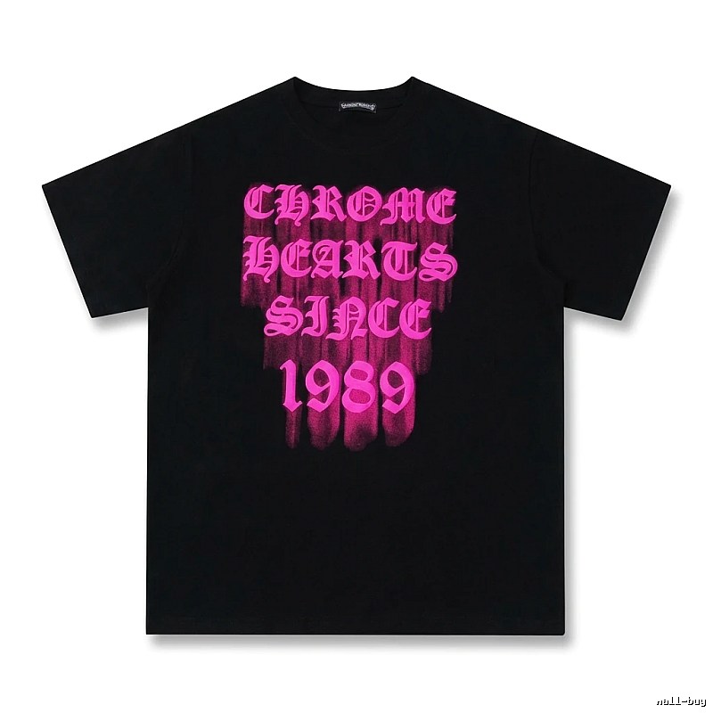 Chrome Hearts 1989 Series Dark Style Black T-shirt