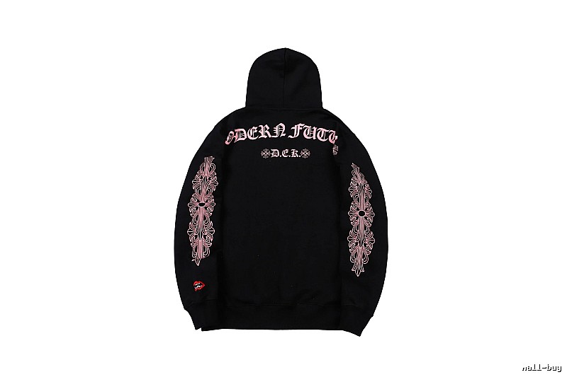 Chrome Hearts 2088-80 Black Cross Graphic Hoodie Statement Graphic
