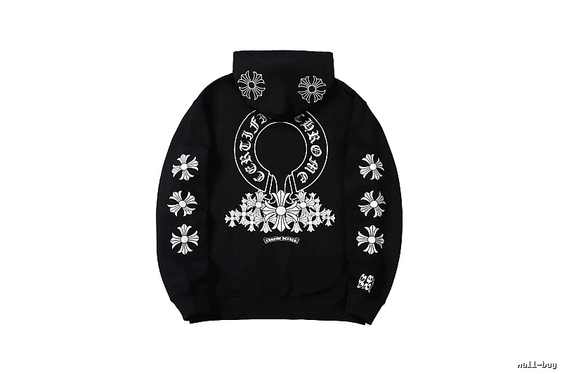 Chrome Hearts 2088-82 Black Cross Graphic Hoodie Match Day