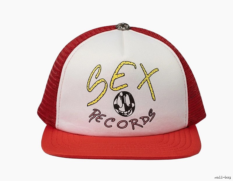 Chrome Hearts, a trendy and personalized brand, red and white hat