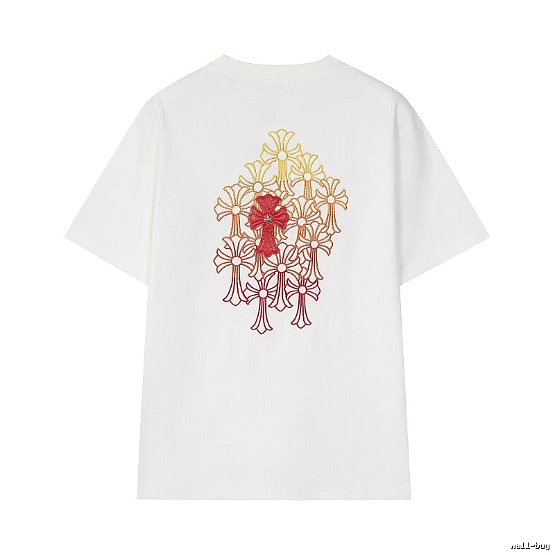 Chrome Hearts Cross Series Street Style White Short-sleeve T-shirt