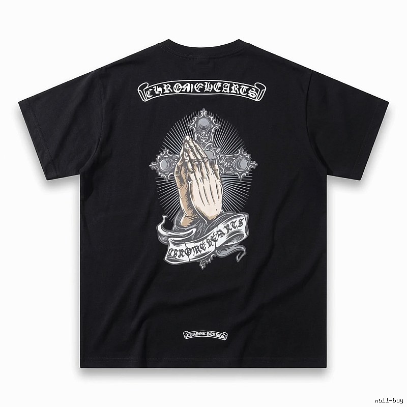 Chrome Hearts dark style black T-shirt