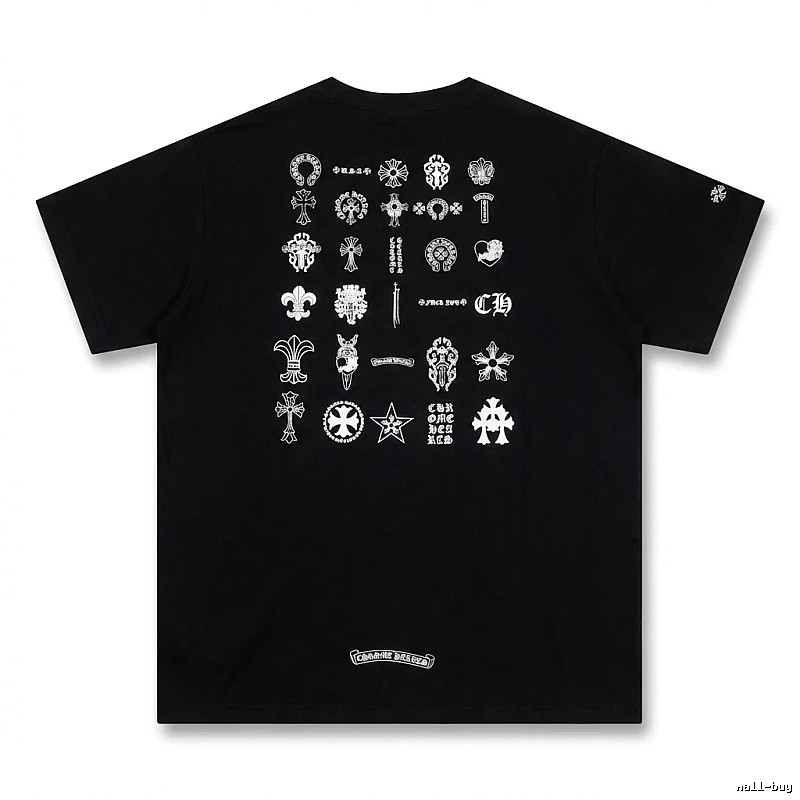 Chrome Hearts dark style black T-shirt