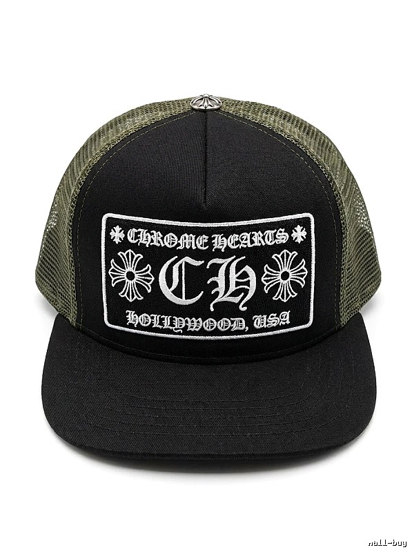 Chrome Hearts Retro Style Black Hat