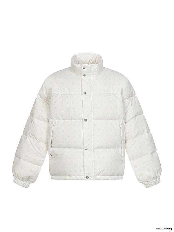 Chrome Hearts Retro Style White Cotton Coat