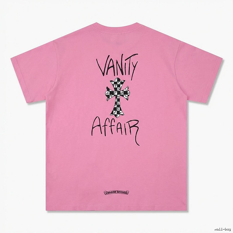 Chrome Hearts Trendy and Cool Style Pink T-shirt