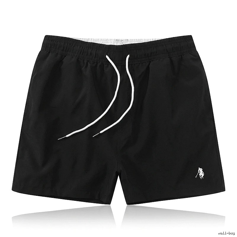 Classic and simple style black shorts of Ralph Lauren