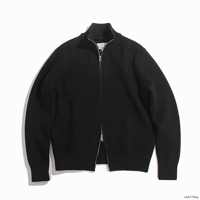 Classic Zip jacket Black Minimalist Full for Daily Styling
