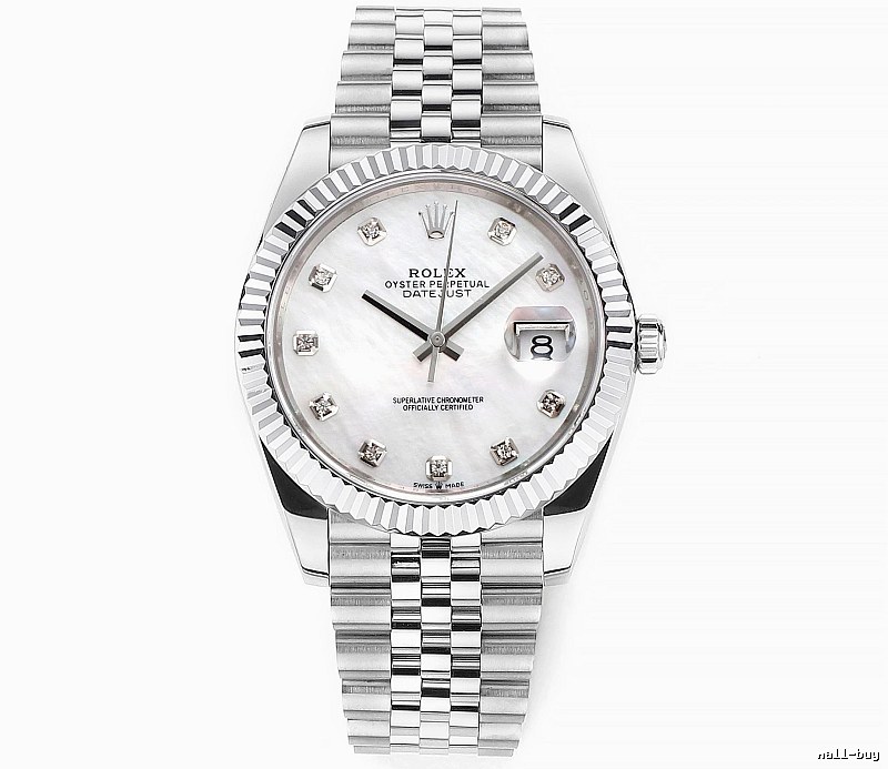 Collector Datejust Automatic Watch by Rolex - Silver And White