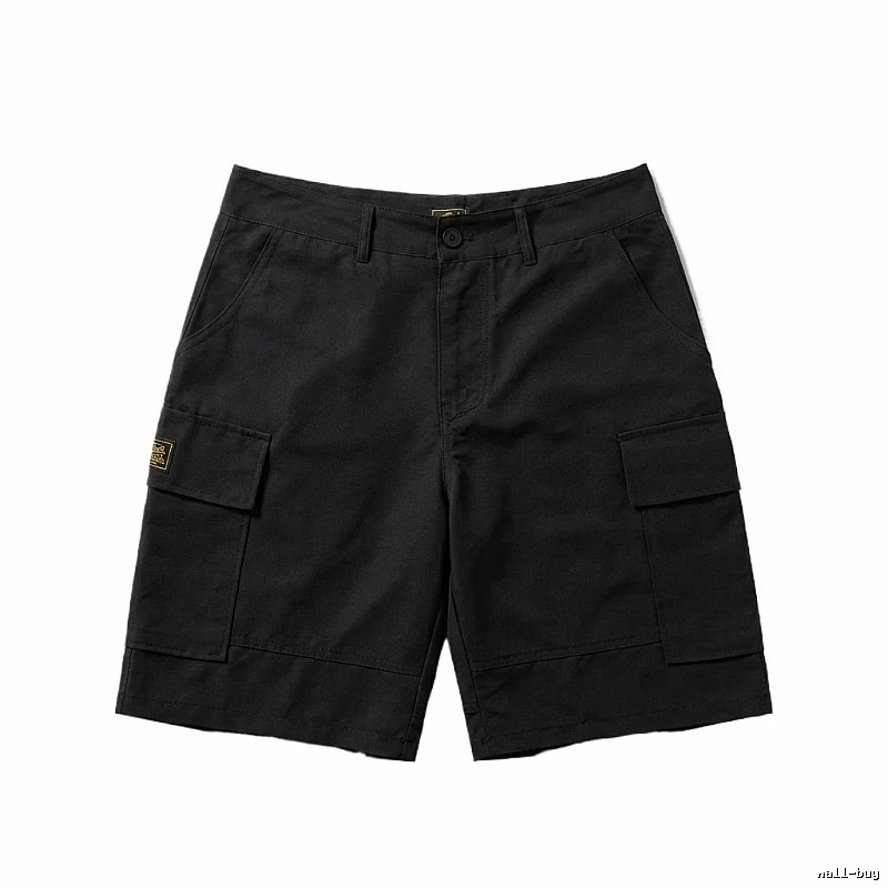 Corteiz Black Workwear-Style Shorts