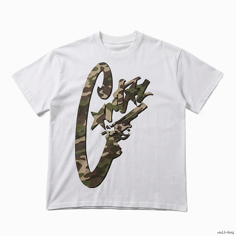 Corteiz camouflage print style white T-shirt