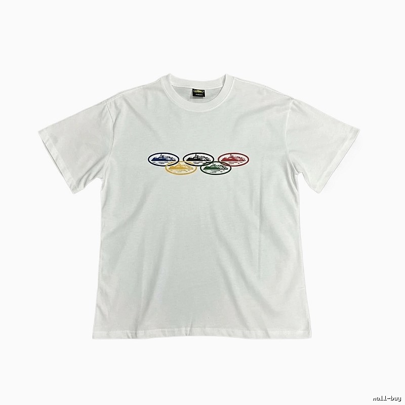 Corteiz Colorful Pattern Casual White T-shirt