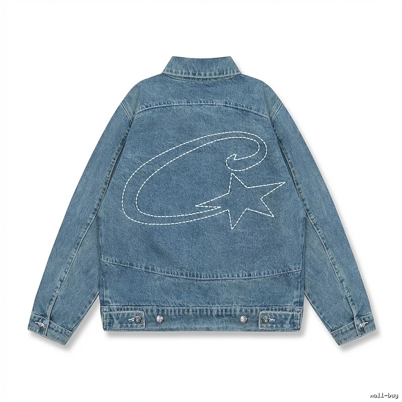 Corteiz Denim Trendy Style Coat
