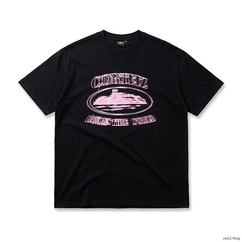 Corteiz Printed Trendy Black T-shirt
