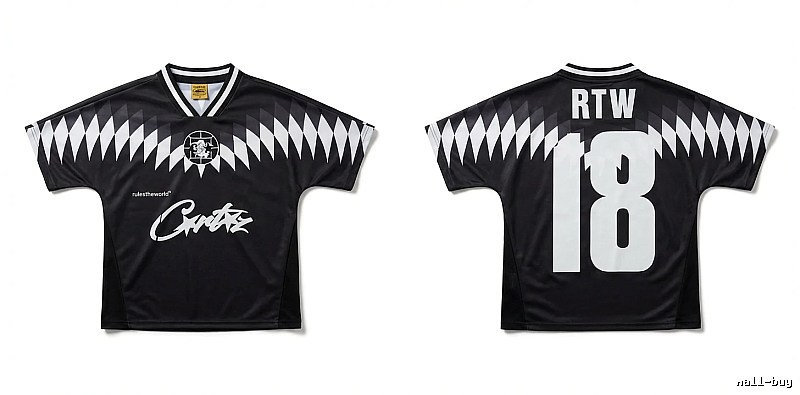 Corteiz RTW Series Black and White Wind Top