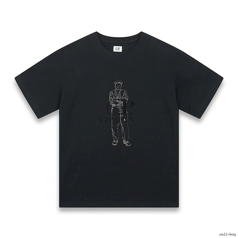 C.P. retro style black T-shirt