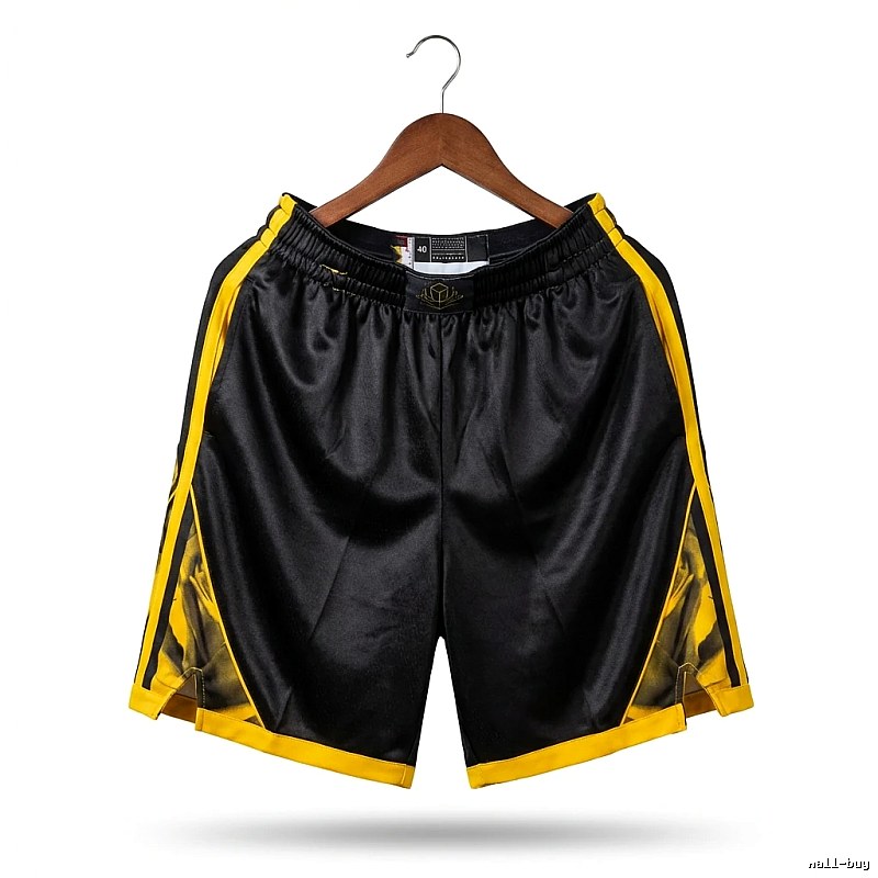 Curry series sporty black and yellow shorts