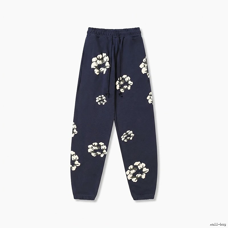 DENIM TEARS Floral Deep Blue Sweatpants