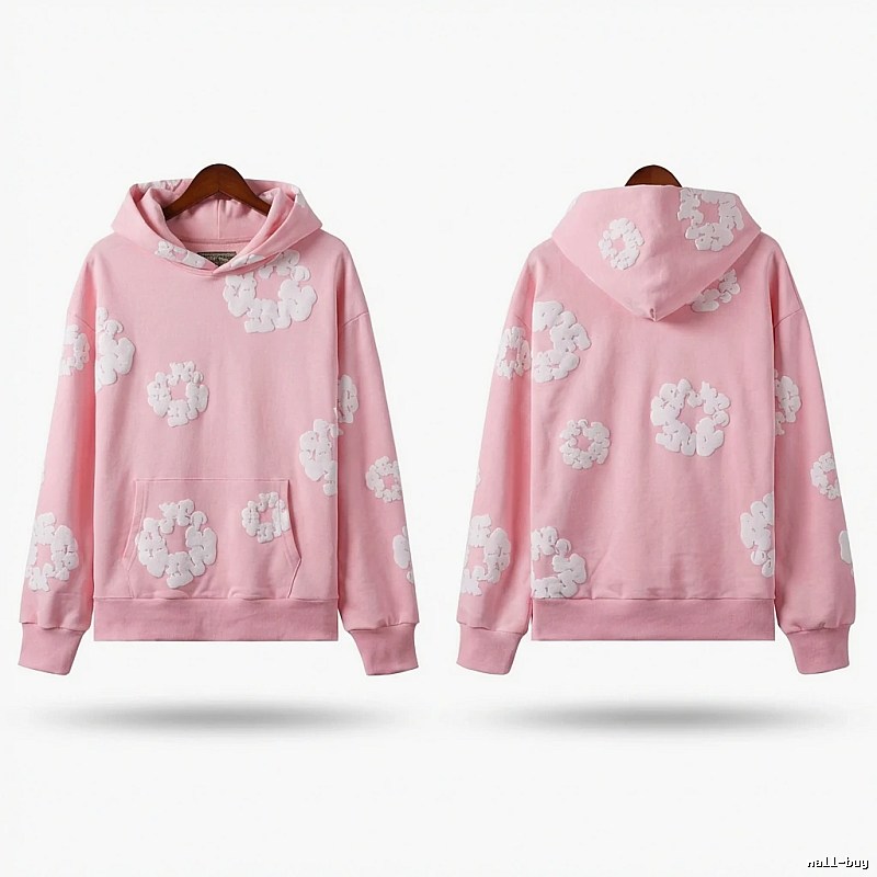 DENIM TEARS Floral Pink Hoodie