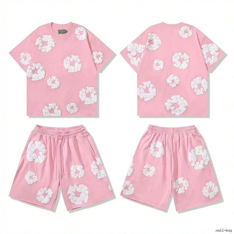 DENIM TEARS Floral Style Pink Suit