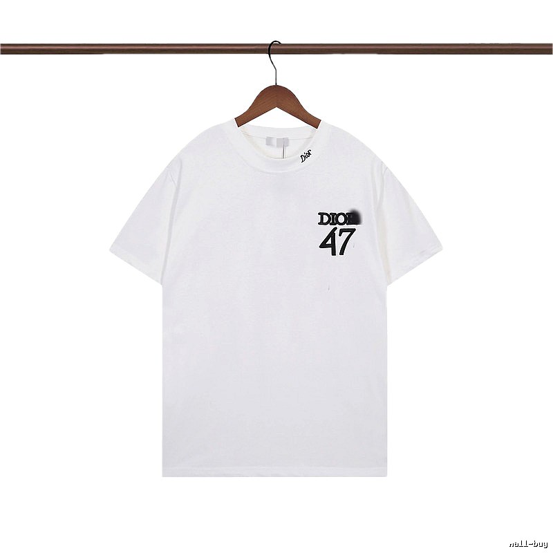 Dior 47 Collection Minimalist Style White T-Shirt