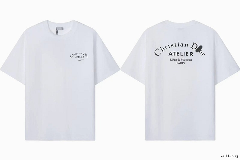 Dior Atelier Minimalist Style White T-Shirt