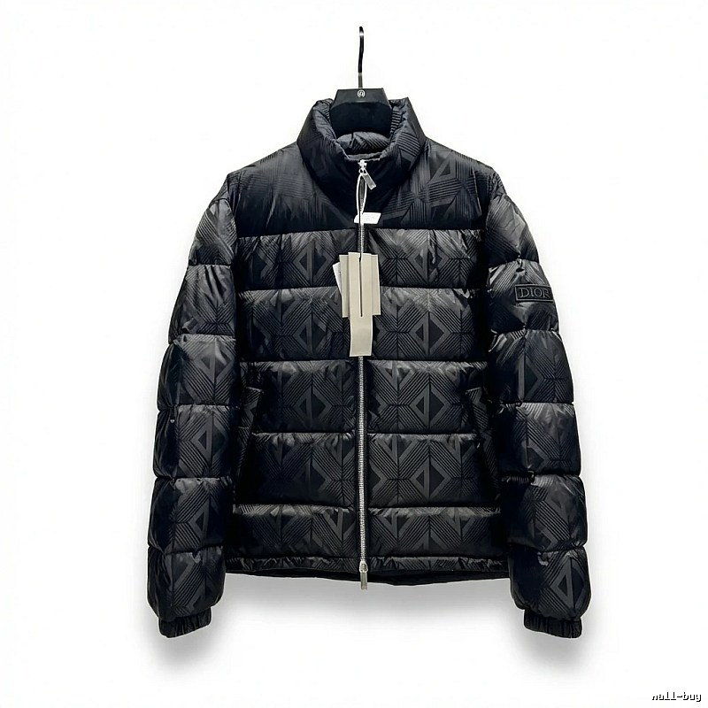 Dior diamond - checkered black down jacket