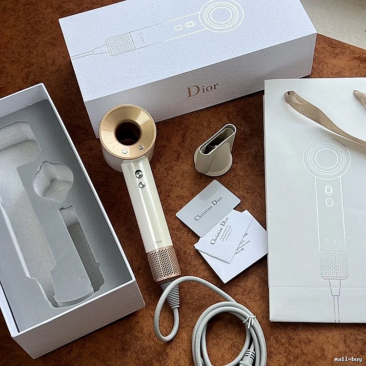 Dior Hair Dryer in White and Gold