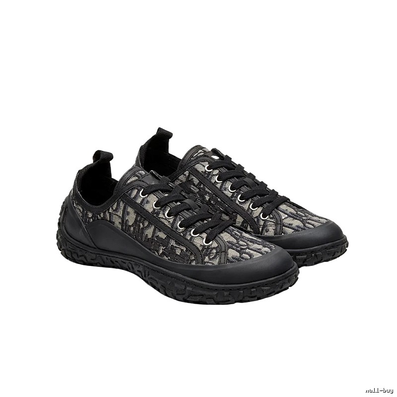 Dior monogram casual style black shoes