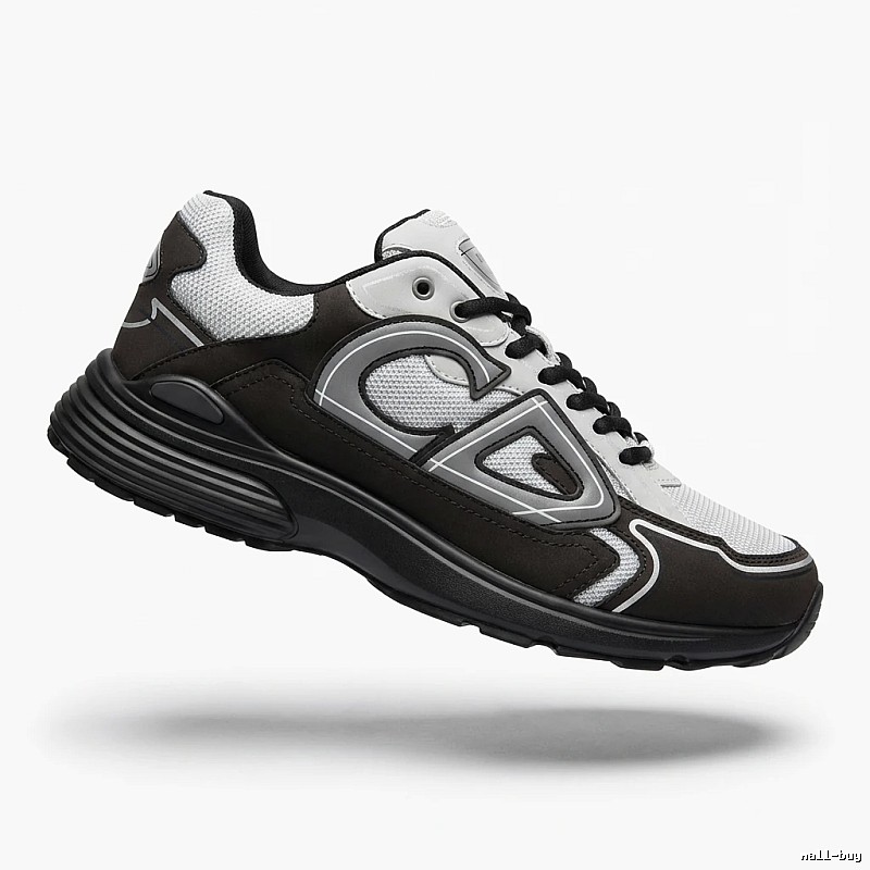 Dior retro black and white sports shoes