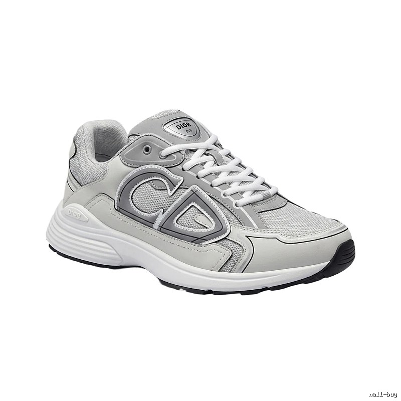 Dior retro-style gray and white sports shoes