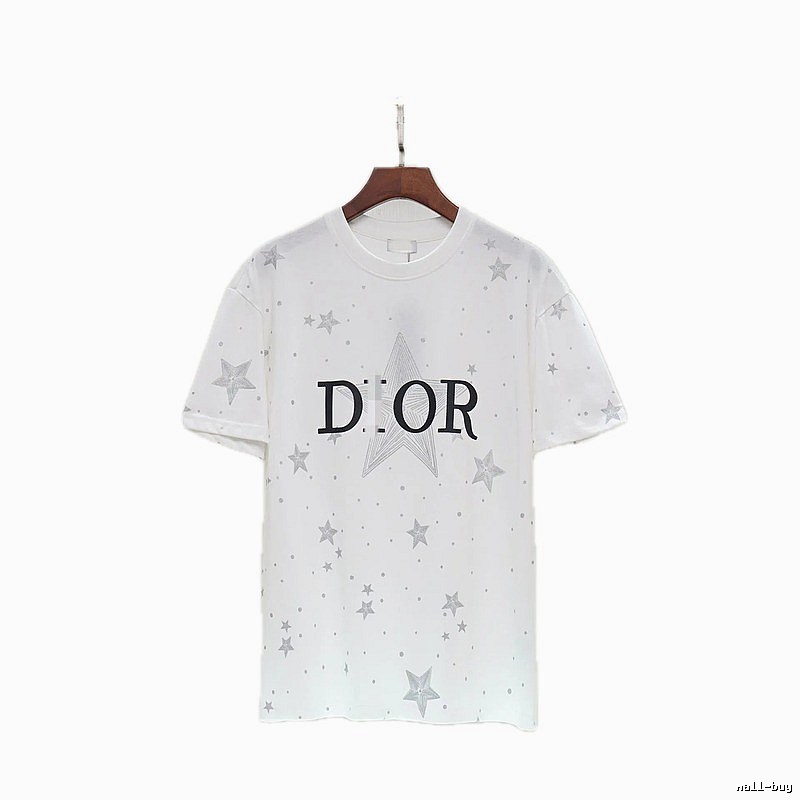 Dior Star Print Cool & Trendy Style White T-Shirt