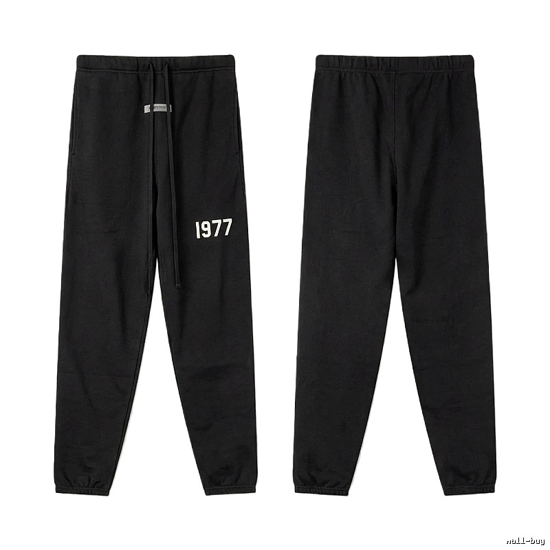 ESSENTIALS 1977 Minimalist Style Black Pants