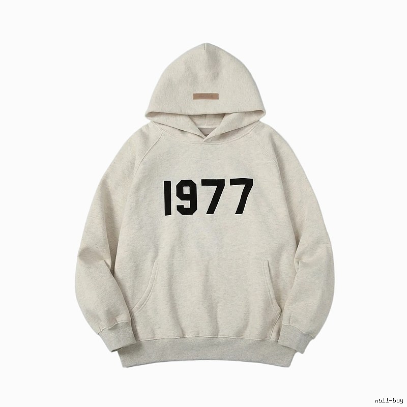 ESSENTIALS 1977 Style Light Grey Hoodie