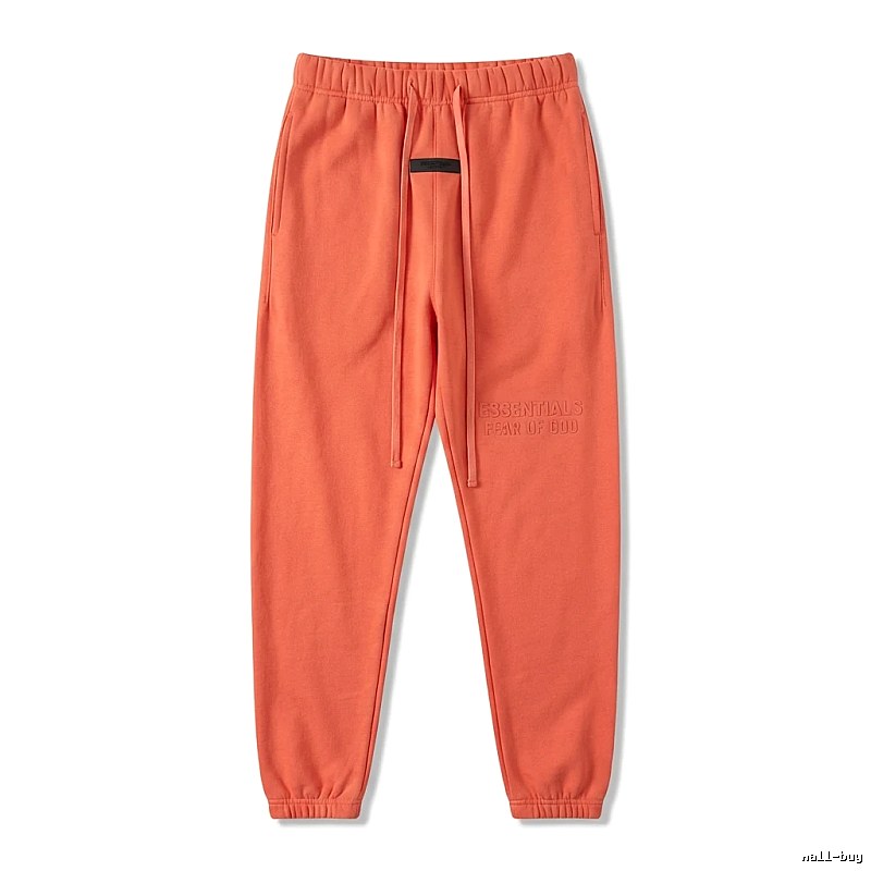 ESSENTIALS Basic Orange Sweatpants