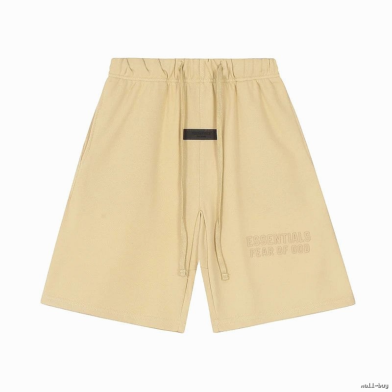 ESSENTIALS minimalist khaki shorts
