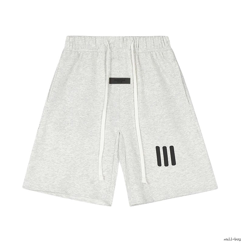 ESSENTIALS minimalist light gray shorts