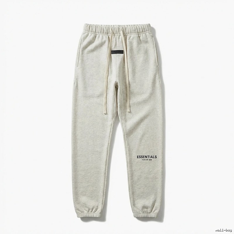 ESSENTIALS minimalist light gray sweatpants