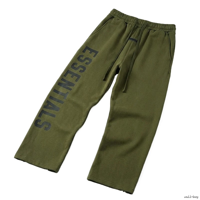 ESSENTIALS Minimalist Style Army Green Pants
