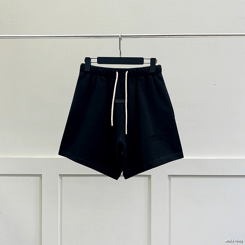 ESSENTIALS Minimalist Style Black Shorts